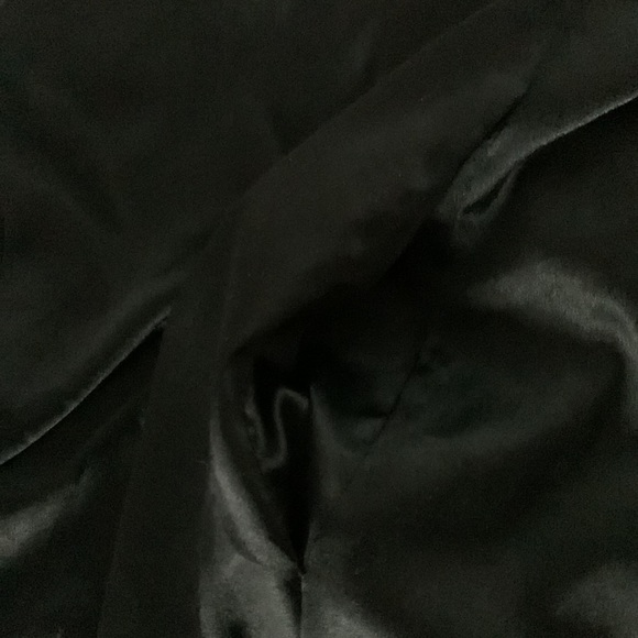 VICTORIA’S SECRET black satin kimono style short robe w/ pink piping. S/M - Picture 8 of 8